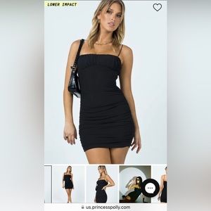 Black mini dress